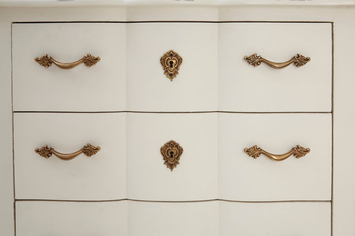 Loire Chest in White Finish with 3 Drawers