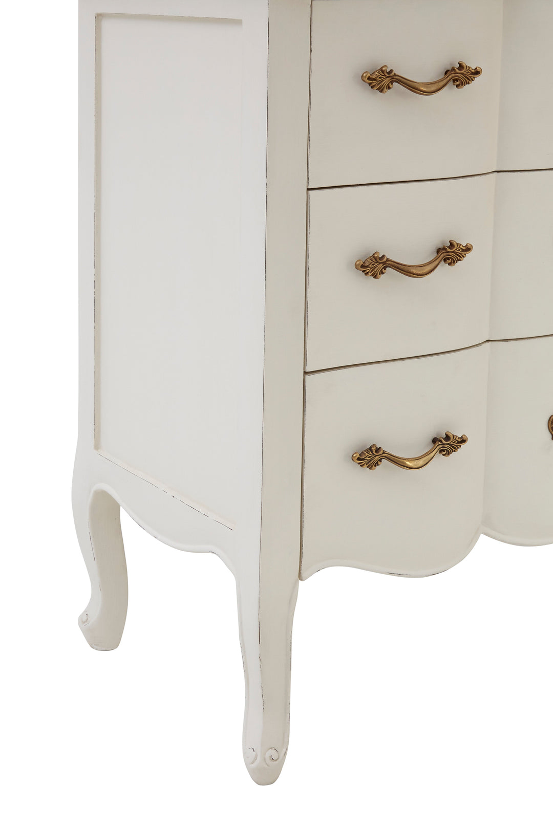 Loire Chest in White Finish with 3 Drawers
