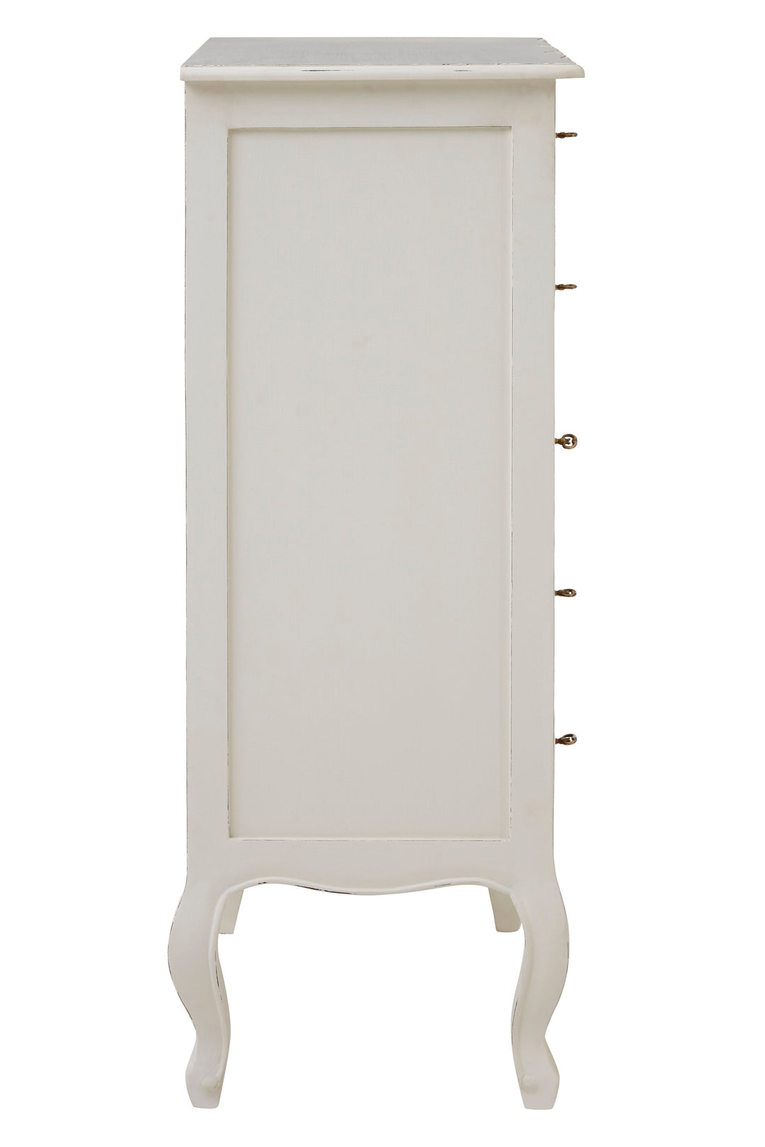 Loire Chest in White Finish with 5 Drawers