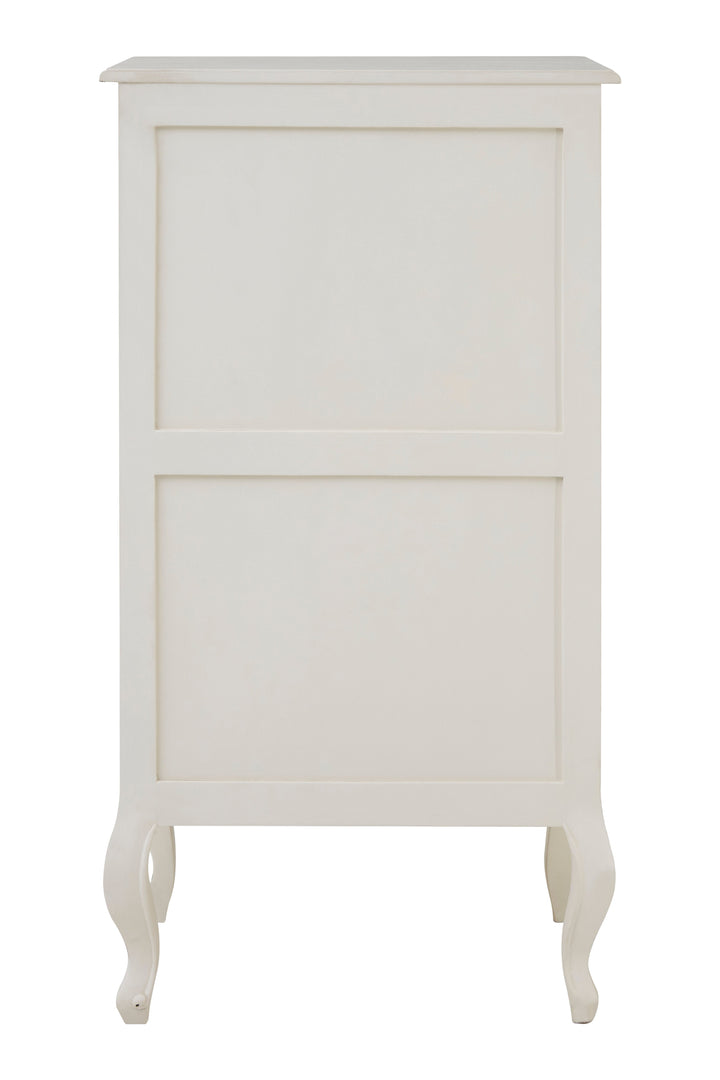 Loire Chest in White Finish with 5 Drawers