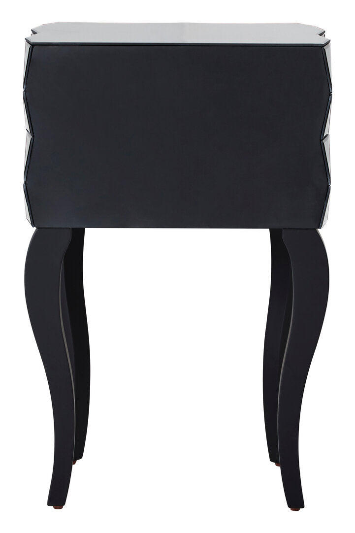 Aspen 2-Drawer Bedside Table with 3D Effect