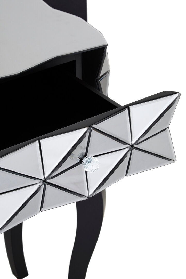 Aspen 2-Drawer Bedside Table with 3D Effect