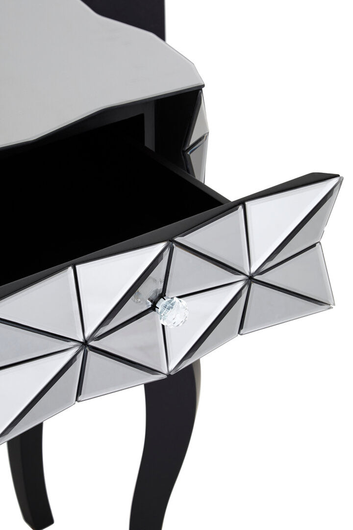 Aspen 2-Drawer Bedside Table with 3D Effect