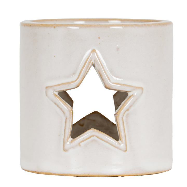 White-Ceramic-Star-Cut-Out-Tealight-Holder