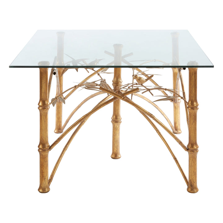 Zariah Dining Table with Bamboo Design Legs