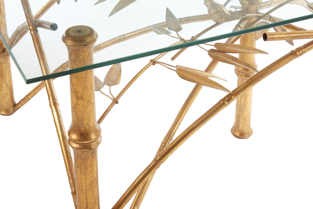 Zariah Dining Table with Bamboo Design Legs