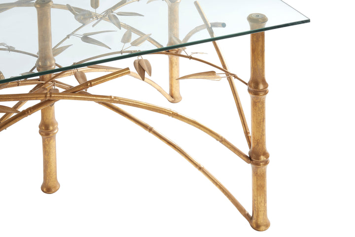 Zariah Dining Table with Bamboo Design Legs