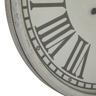 Embossed Decorative Wall Clock with Glass Face