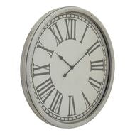 Embossed Decorative Wall Clock with Glass Face
