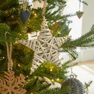 The Noel Collection Medium Wicker Star