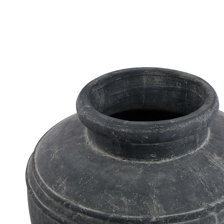 Garden Elegance: Amalfi Large Grey Water Pot