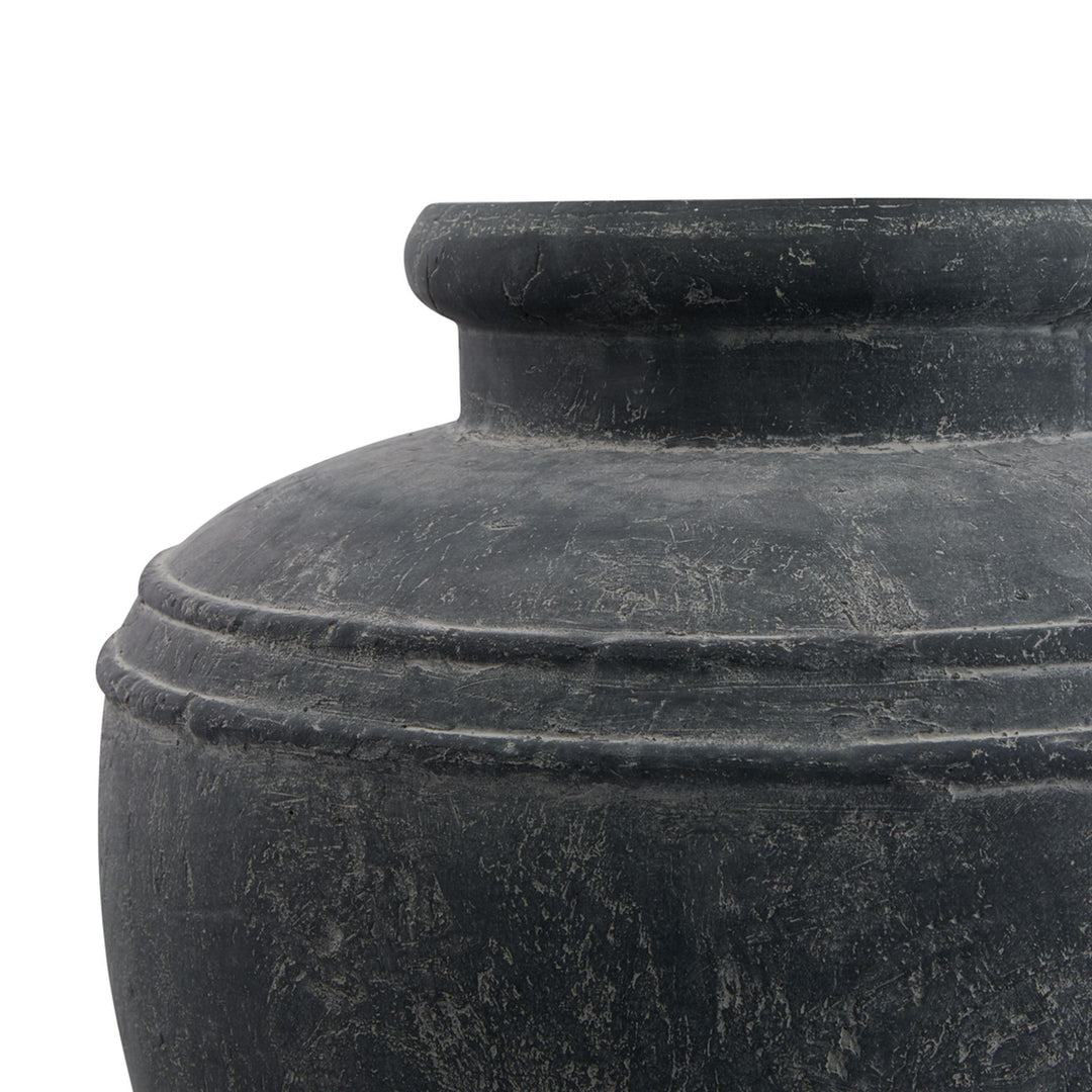 Garden Elegance: Amalfi Large Grey Water Pot