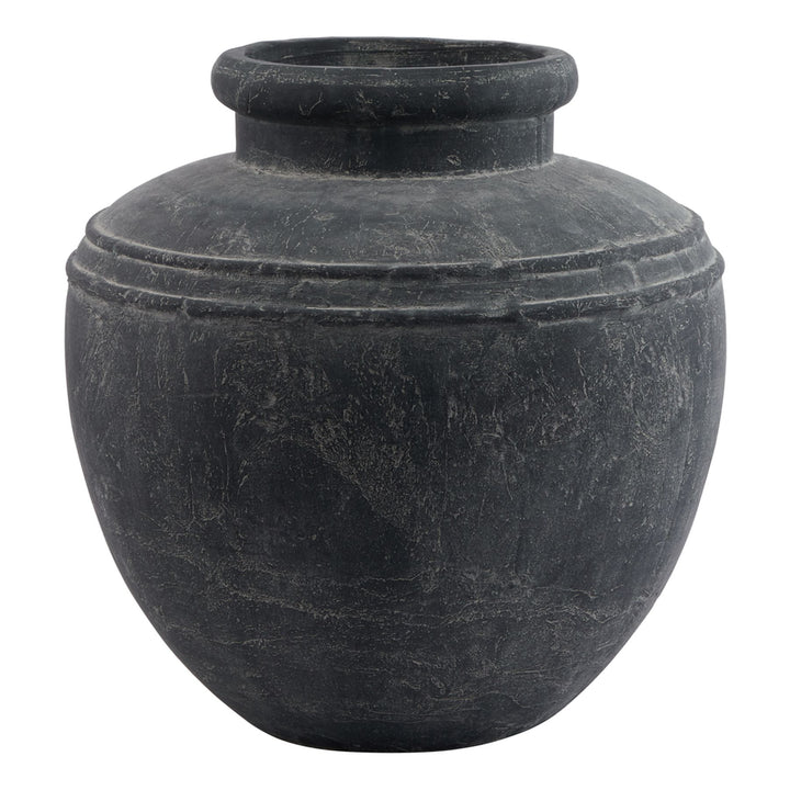 Garden Elegance: Amalfi Large Grey Water Pot