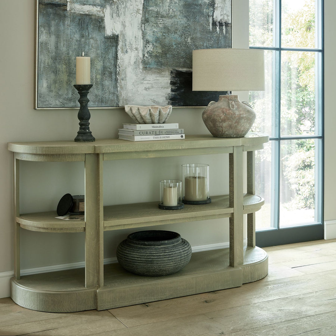 Coastal Ambiance: Amalfi Grey Column Candle Holder