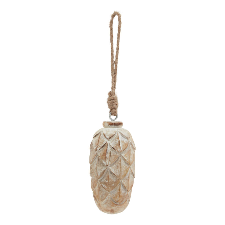 Antique-White-Wash-Pine-Cone-Bauble