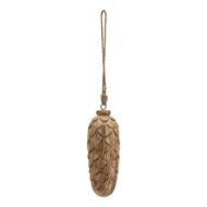 Large Wooden Pinecone Bauble