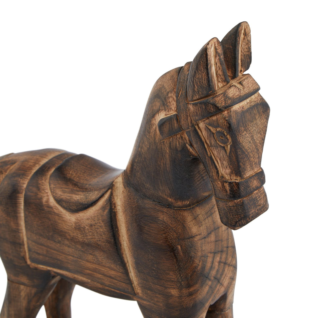 Natural Wooden Rocking Horse