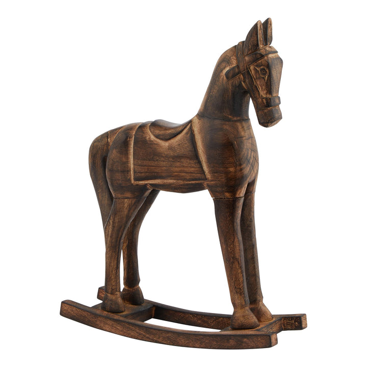 Natural Wooden Rocking Horse