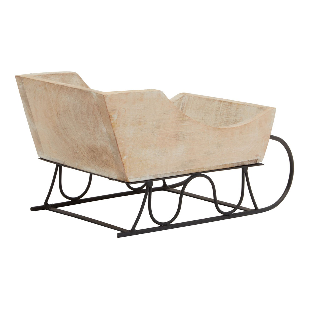 White-Wash-Collection-Wooden-Decorative-Sleigh