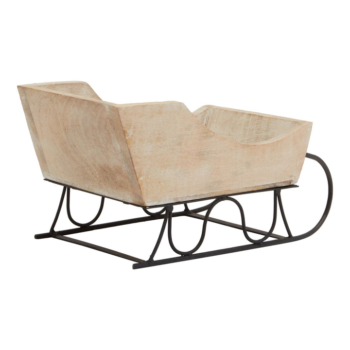 White-Wash-Collection-Wooden-Decorative-Sleigh
