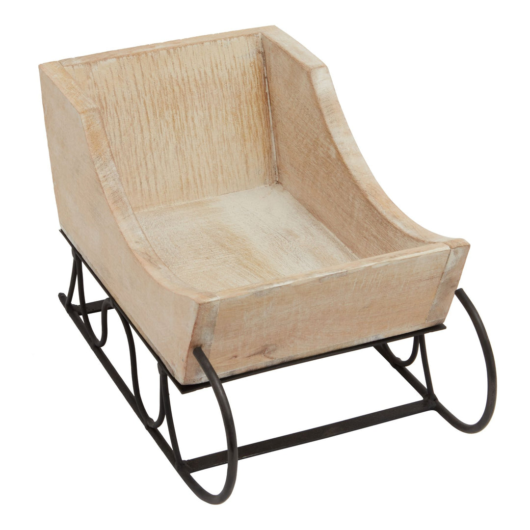 White-Wash-Collection-Wooden-Decorative-Sleigh
