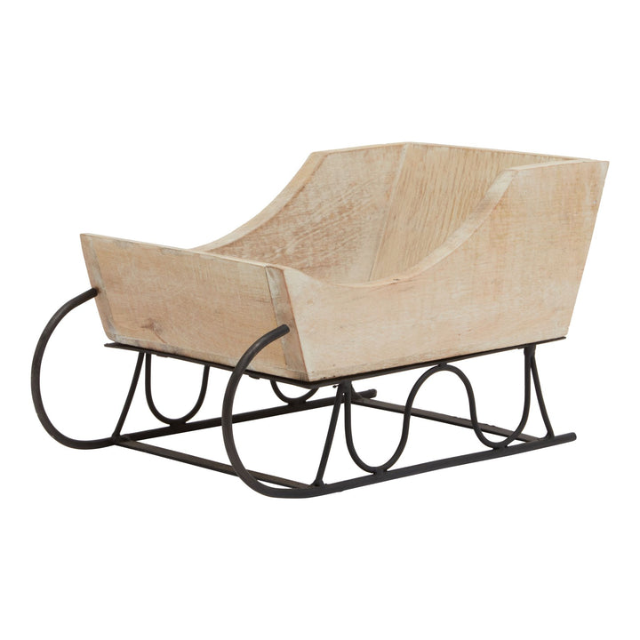 White-Wash-Collection-Wooden-Decorative-Sleigh