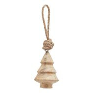 Hand-Turned Wooden Tree Bauble