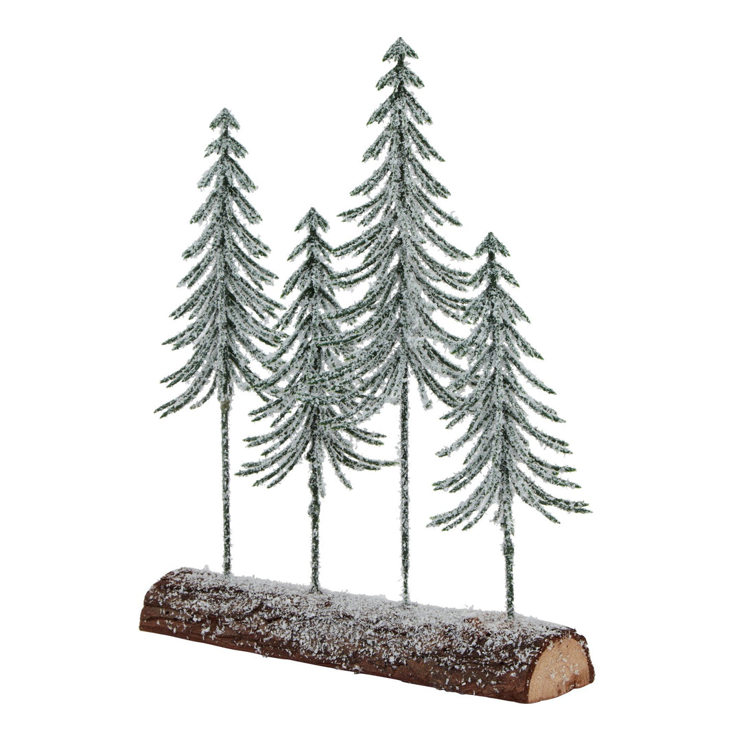 Small-Snowy-Spindle-Tree-Quad-In-Wood-Log