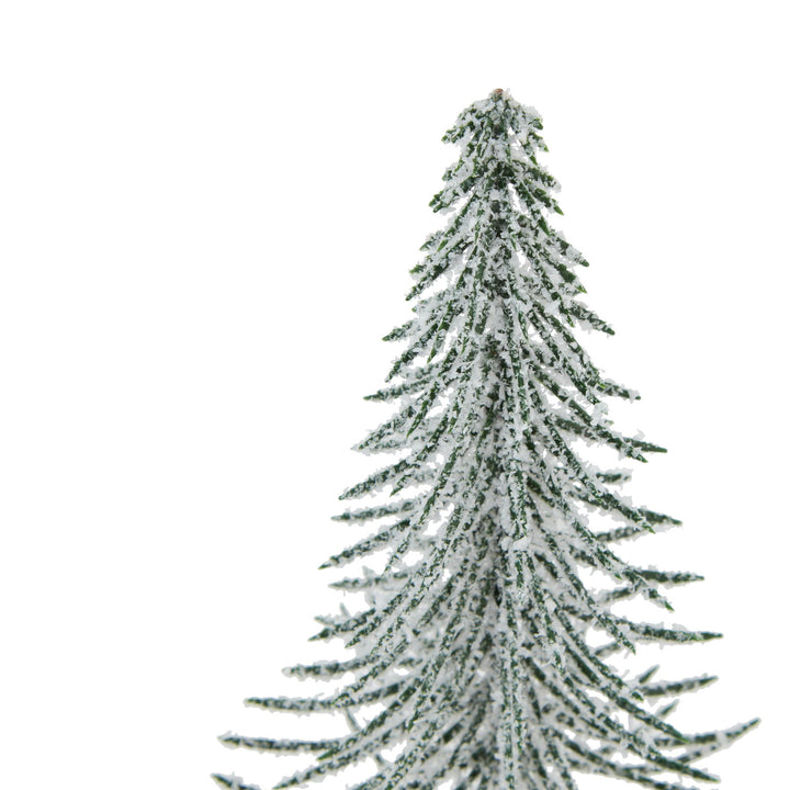 Small-Snowy-Spindle-Tree-In-Wood-Log