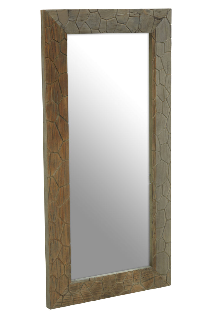 Malay Wall Mirror with Decorative Frame Design