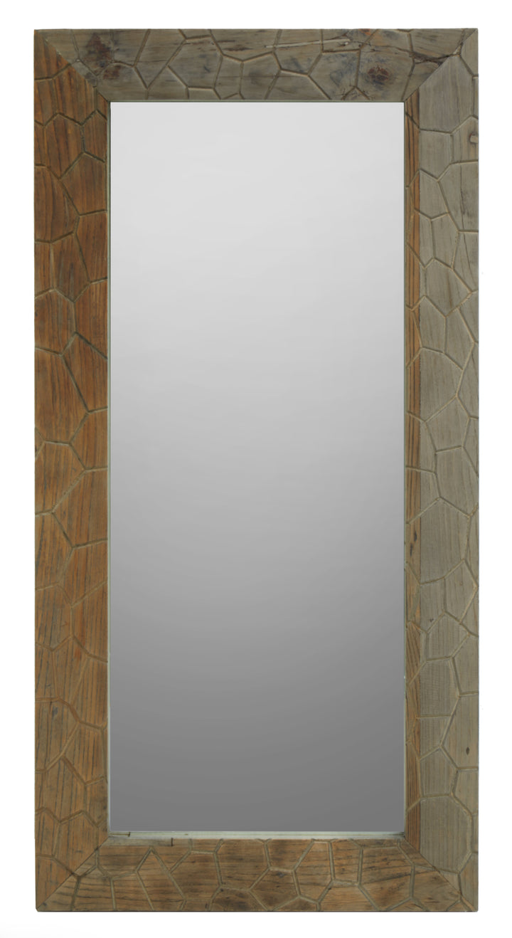 Malay Wall Mirror with Decorative Frame Design