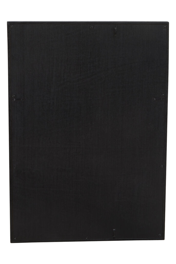 Tunbridge Black Finish Wooden Wall Mirror – Contemporary Wall Mirror