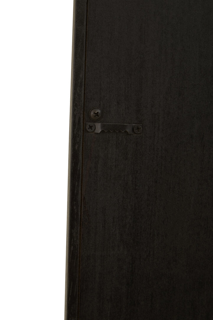 Tunbridge Black Finish Wooden Wall Mirror – Contemporary Wall Mirror