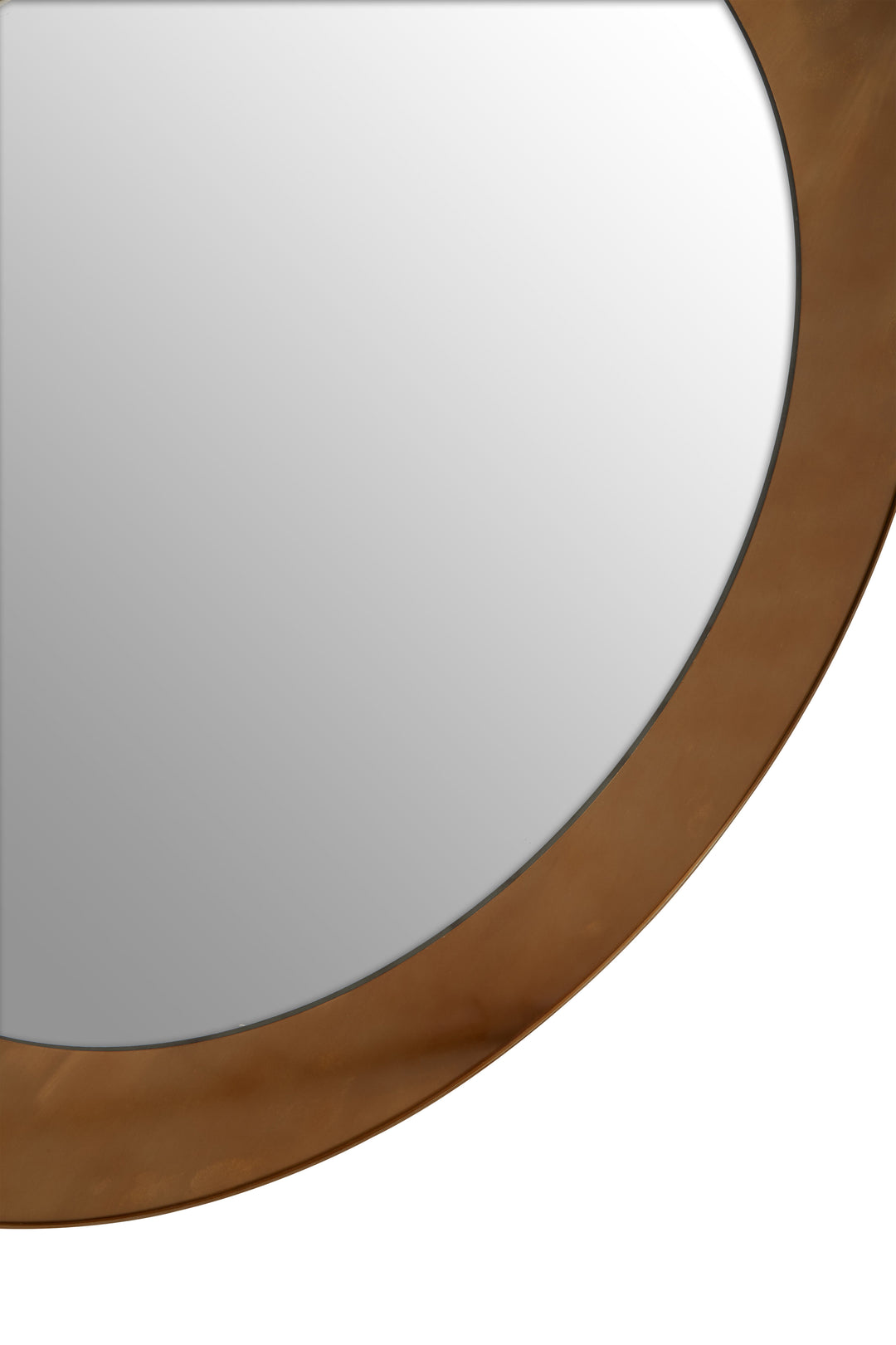 Grenoble Round Wall Mirror with Gold Finish Frame