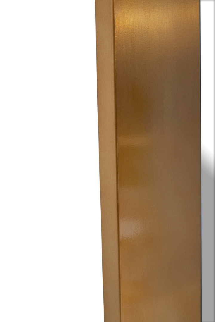 Grenoble Rectangular Wall Mirror with Gold Finish Frame