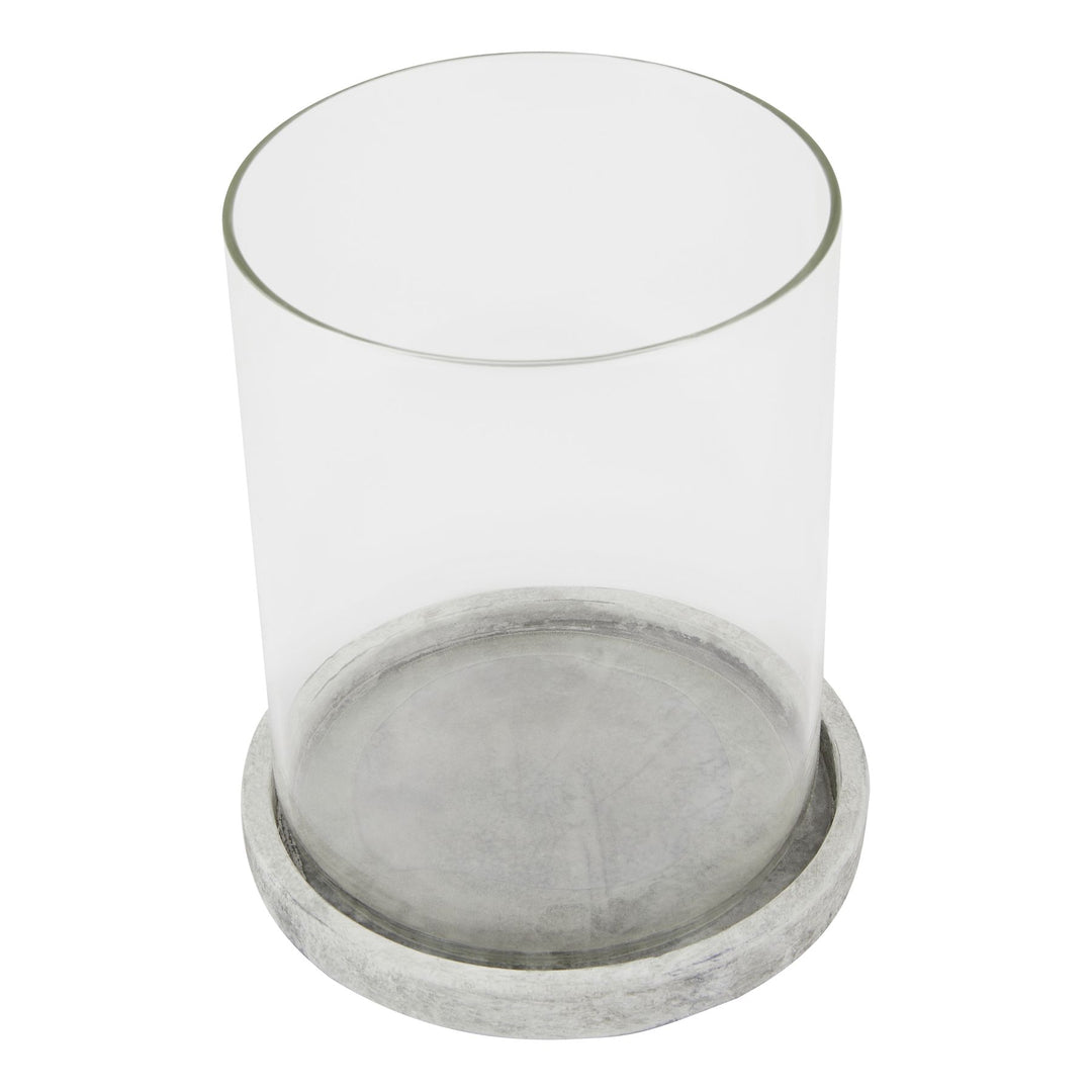 Sturdy Glow: Athena Stone Large Hurricane Lantern