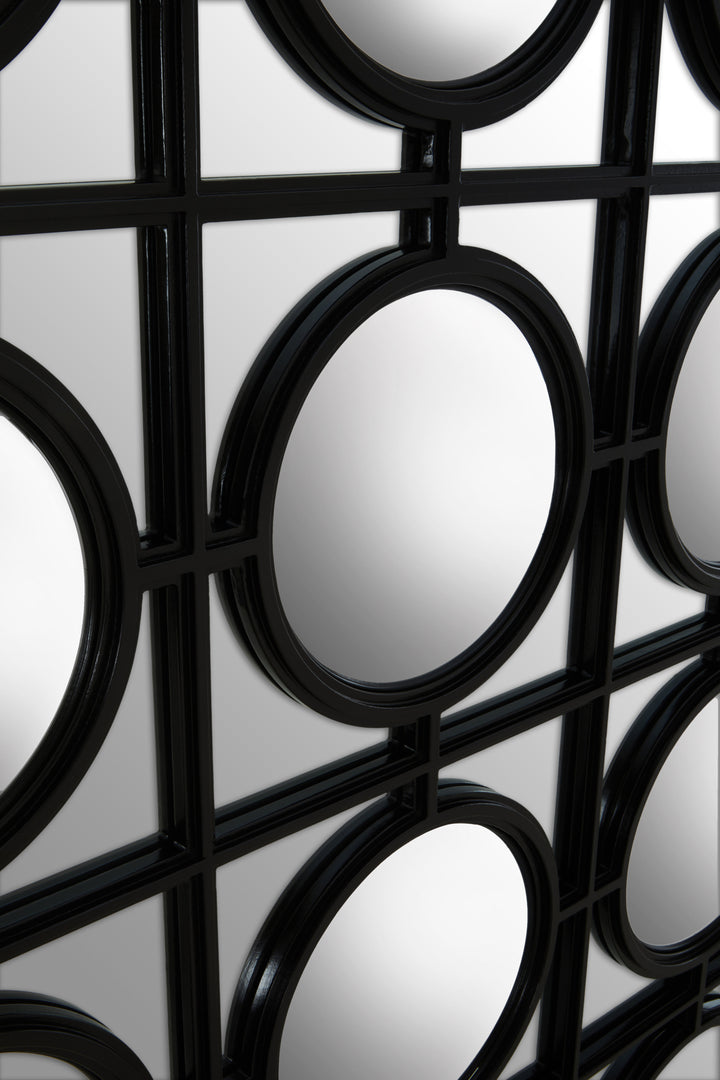 Telese Black Decorative Wall Mirror