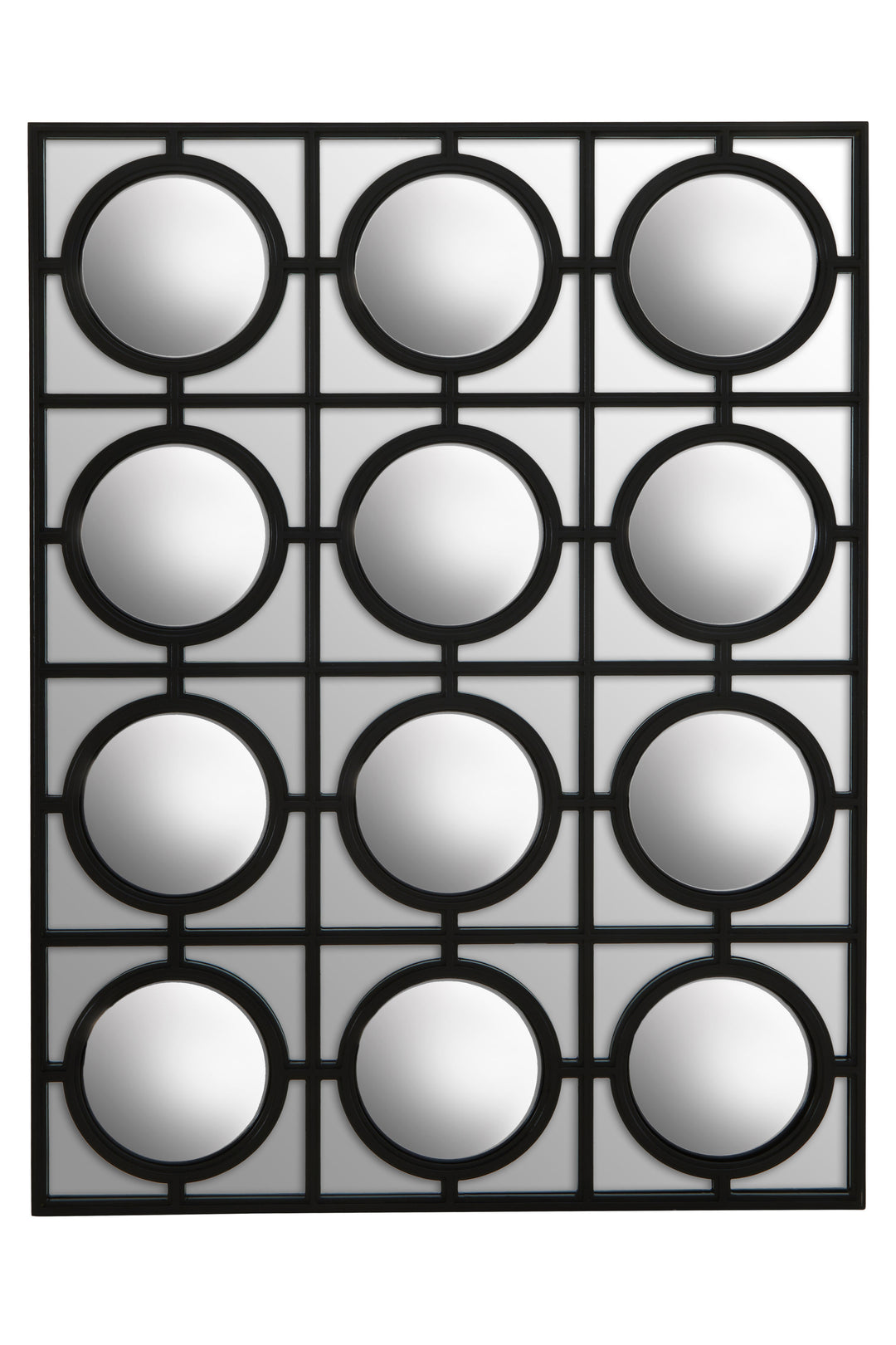 Telese Black Decorative Wall Mirror