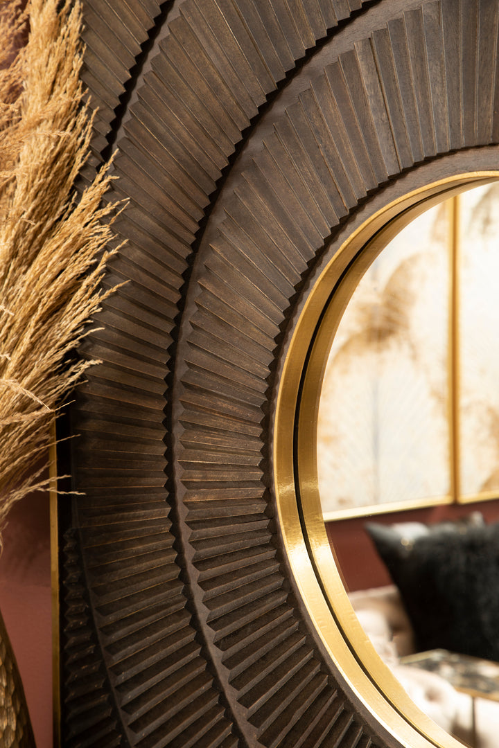 Sadri Wall Mirror with Mango Wood Frame