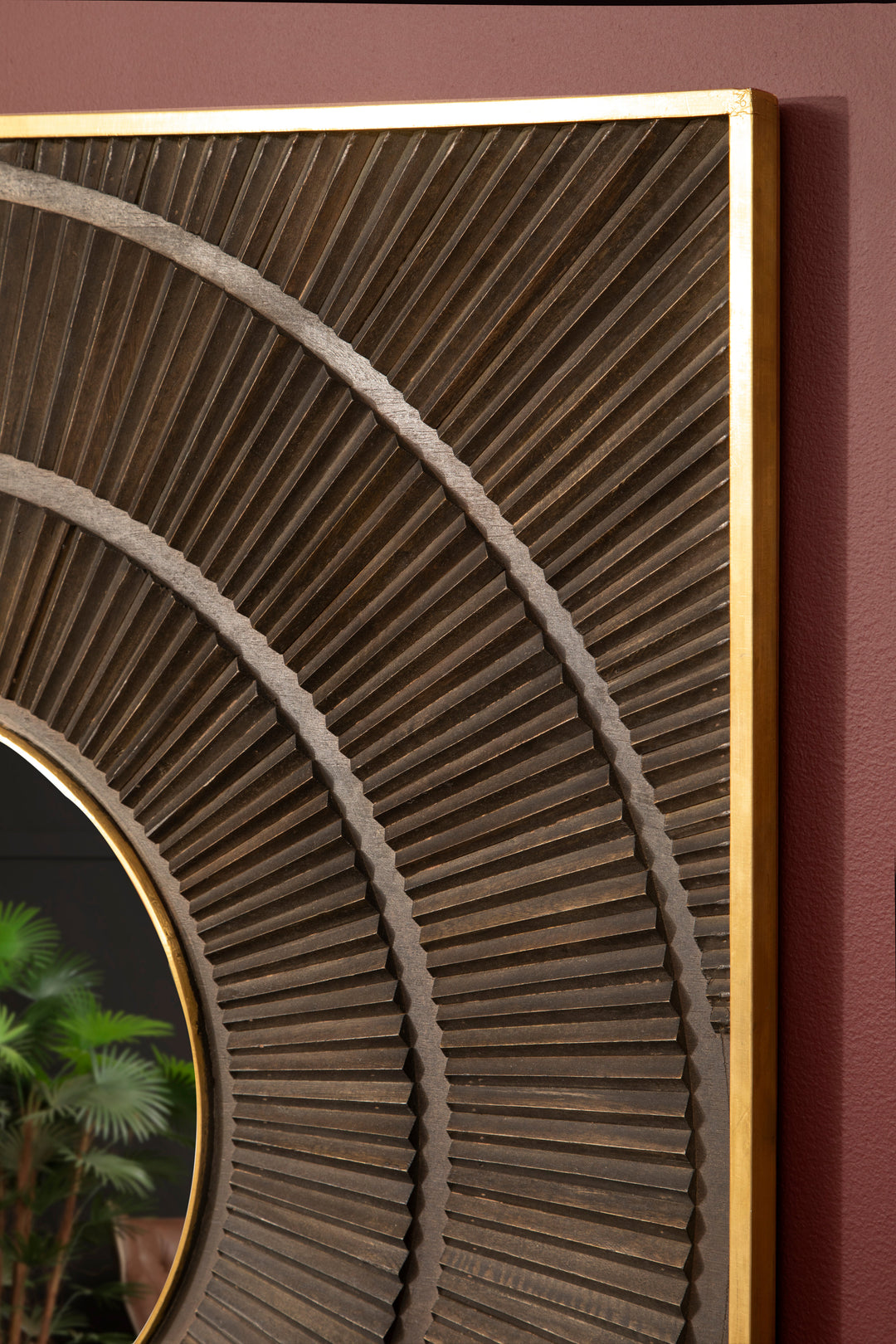 Sadri Wall Mirror with Mango Wood Frame