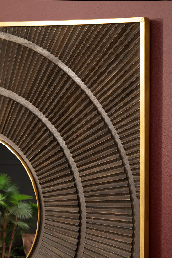 Sadri Wall Mirror with Mango Wood Frame