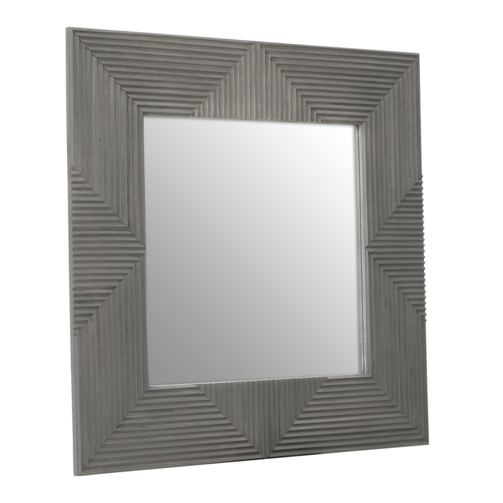 Suar Wall Mirror with Natural Wood Frame