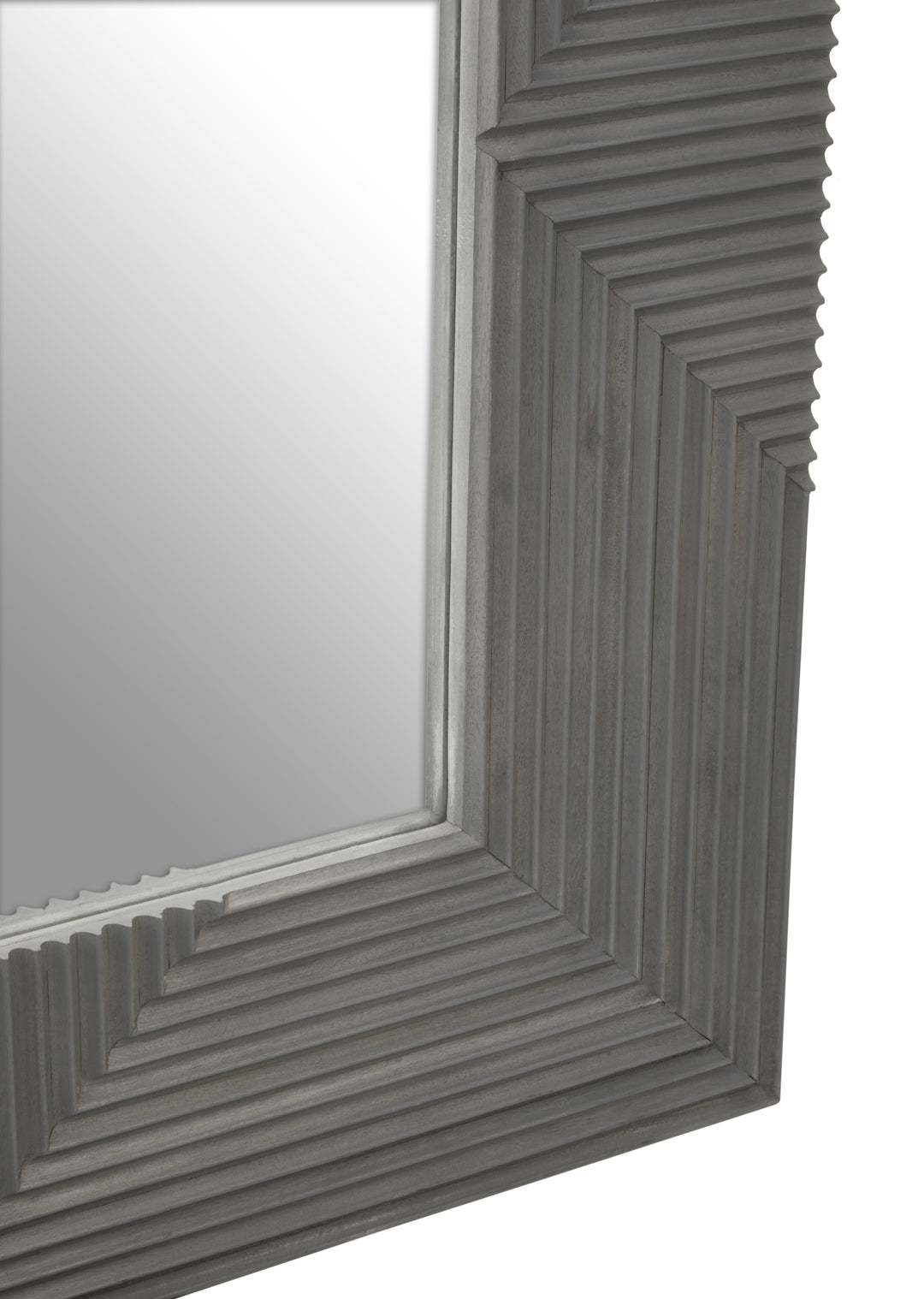 Suar Wall Mirror with Natural Wood Frame