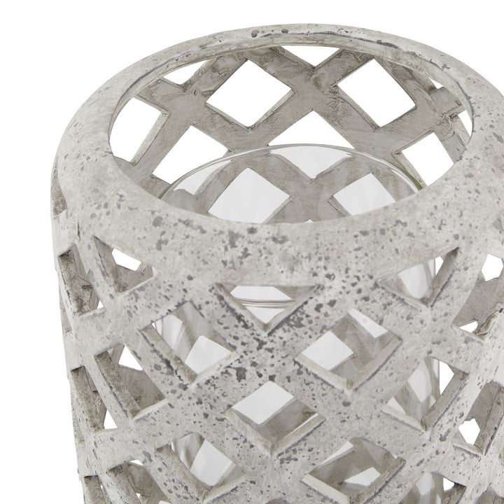 Large-Grey-Stone-Effect-Hurricane-Lantern