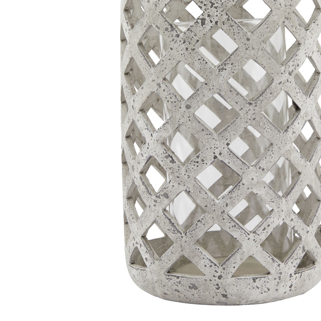 Large-Grey-Stone-Effect-Hurricane-Lantern