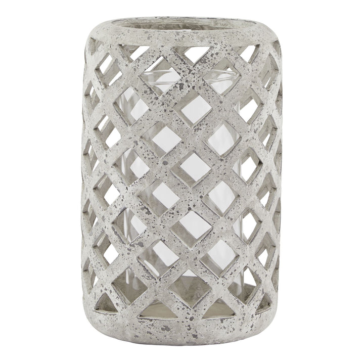 Large-Grey-Stone-Effect-Hurricane-Lantern