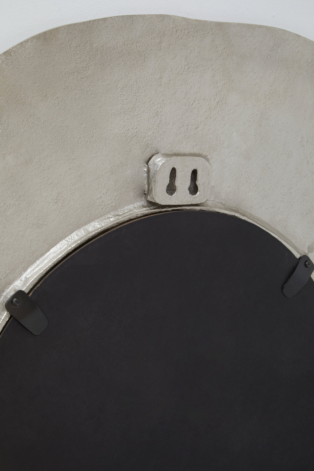 Silva Large Wall Mirror with Oak Effect and Silver Finish