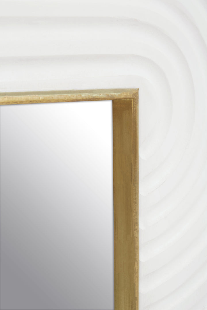 Saras Wall Mirror with Decorative Detailing
