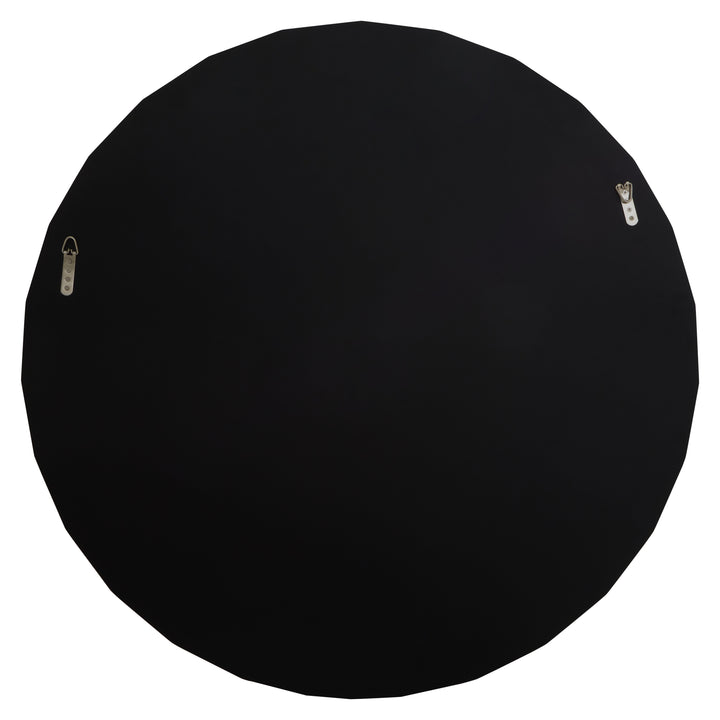 Jade Round Wall Mirror with Silver Finish Frame