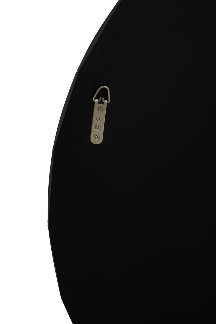 Jade Round Wall Mirror with Silver Finish Frame